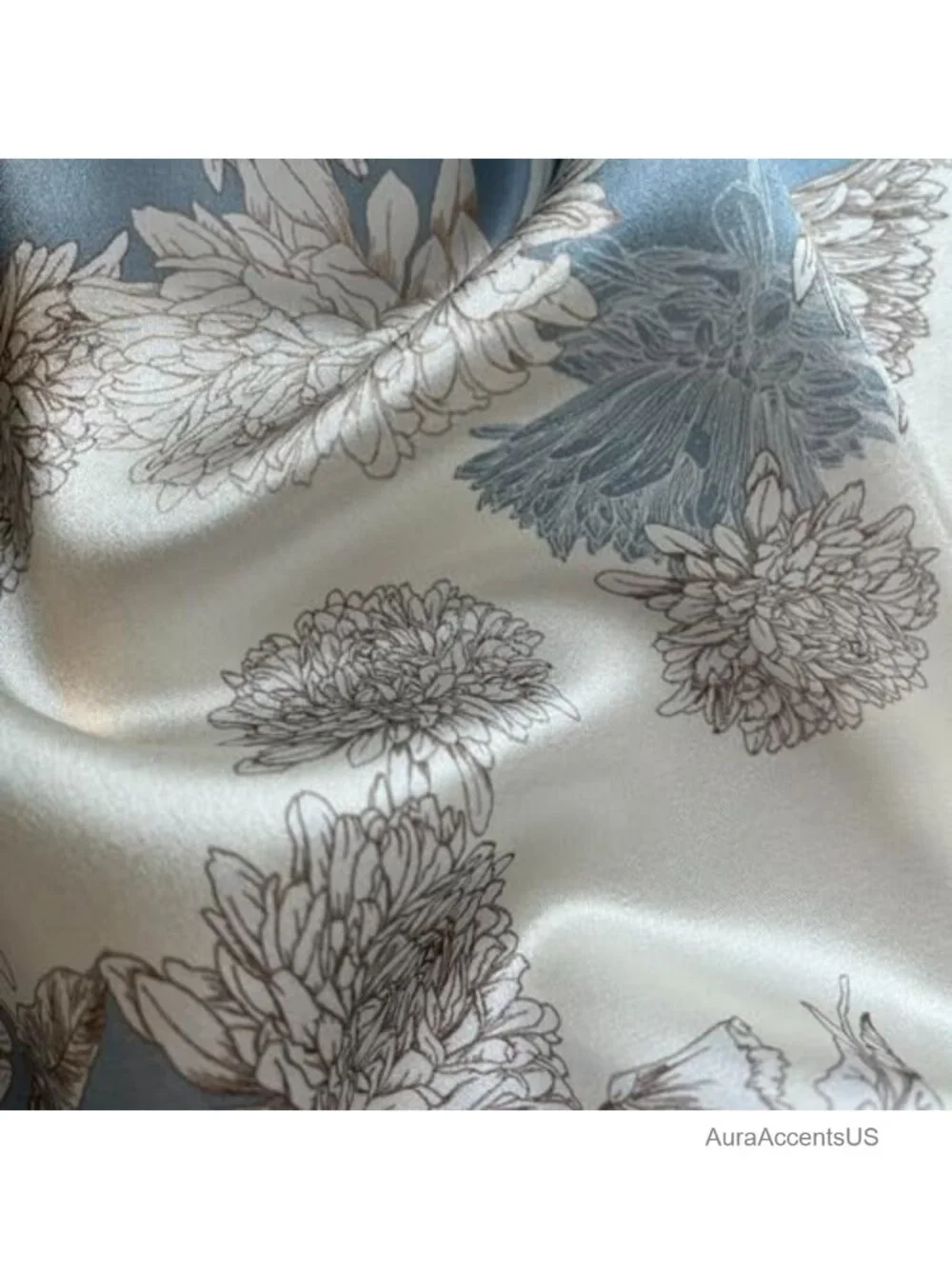 100% Mulberry Silk Lightweight Square Satin Head Scarf for Sleeping 21x21